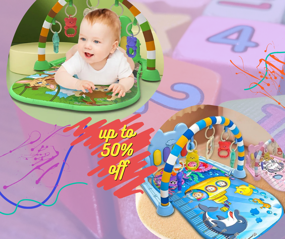 Baby Fitness Stand Music Play Gym Activity Toys Newborn Piano Crawling Blanket Pedal Game Pad Early Education 0-36 Months Gifts
